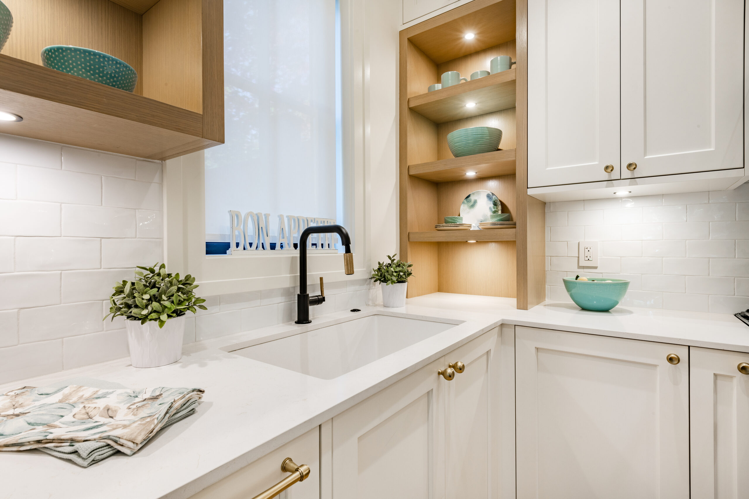 Prep pantry sink and shelving