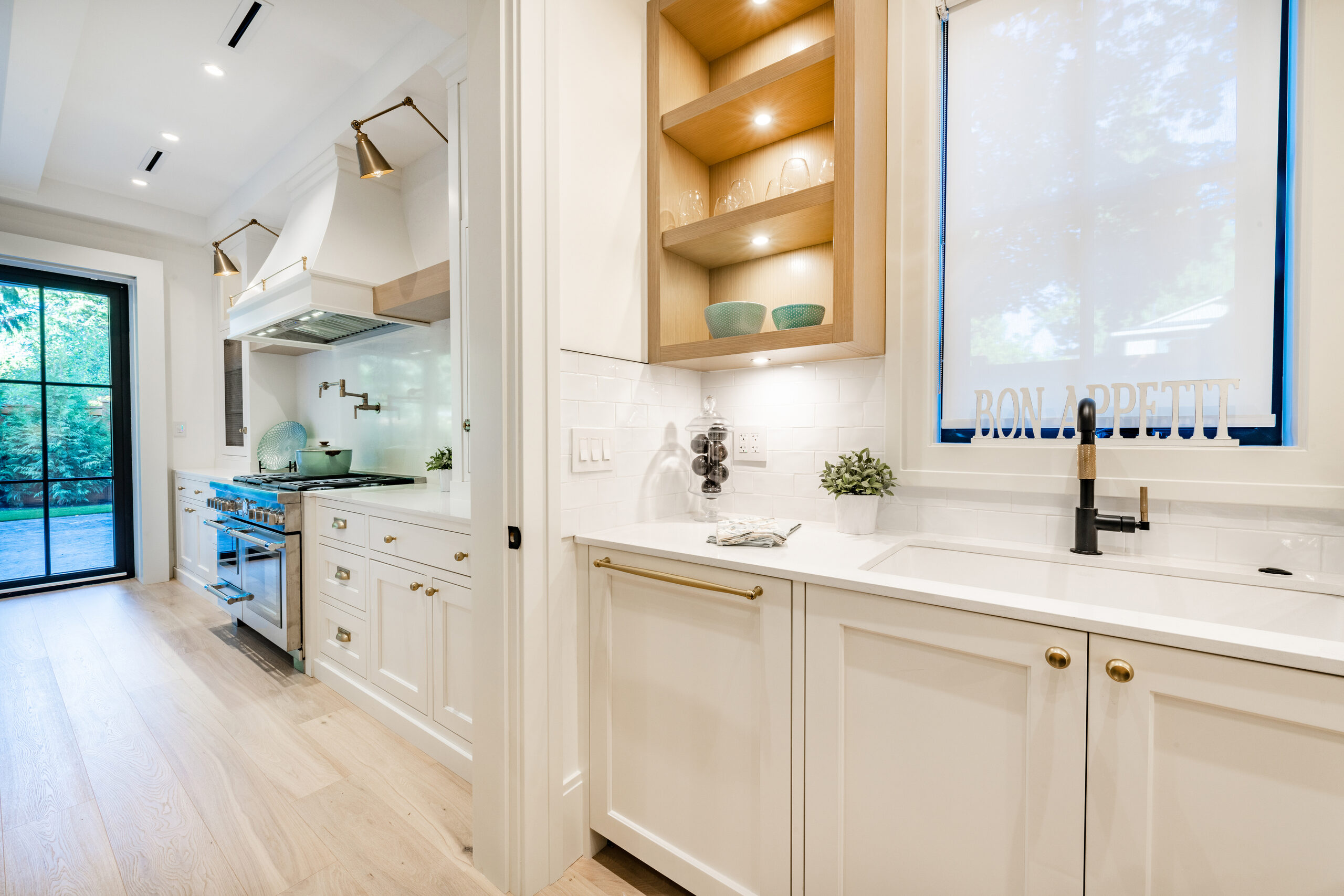 Range and prep sink
