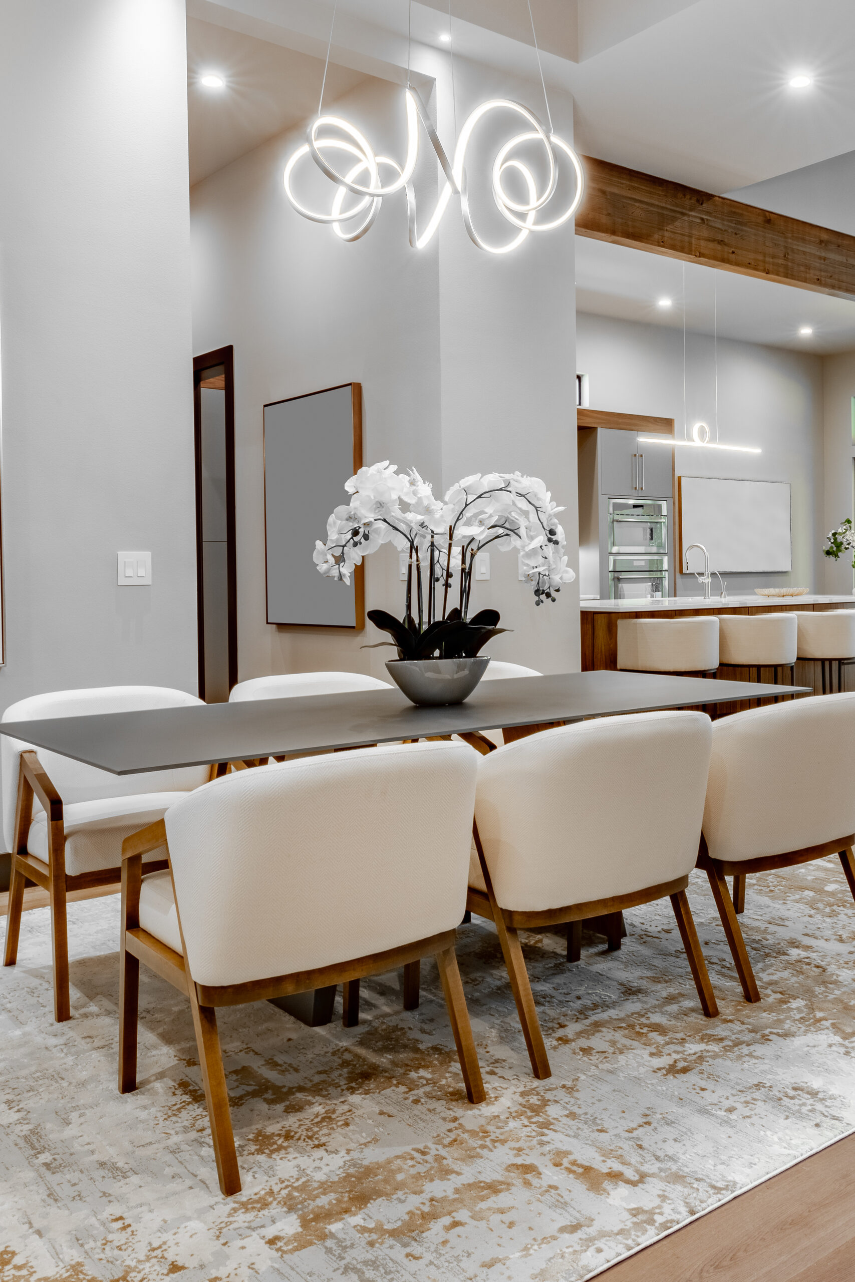 Dining and kitchen